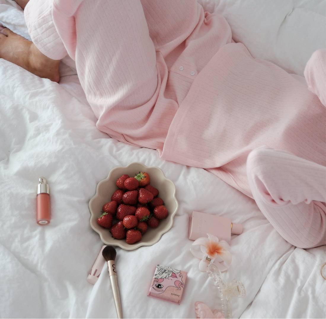 Pillowtalk pointelle pyjamas bukse - blush pink