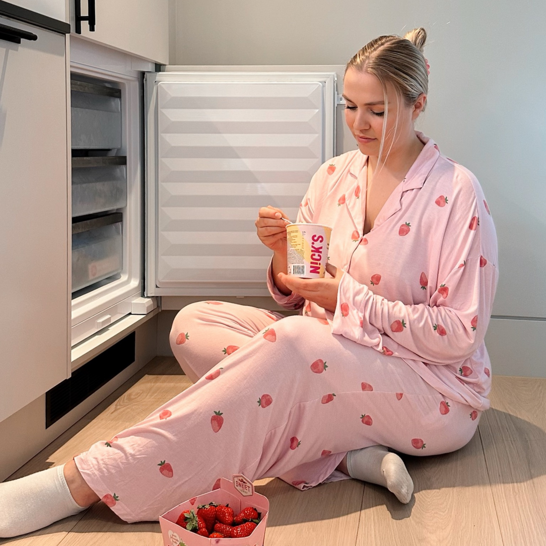 Strawberry pyjamas bukse - rosa