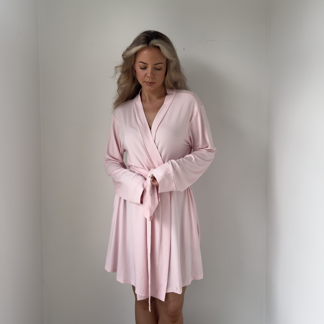 Slow Morning Lounge Robe - Soft Pink