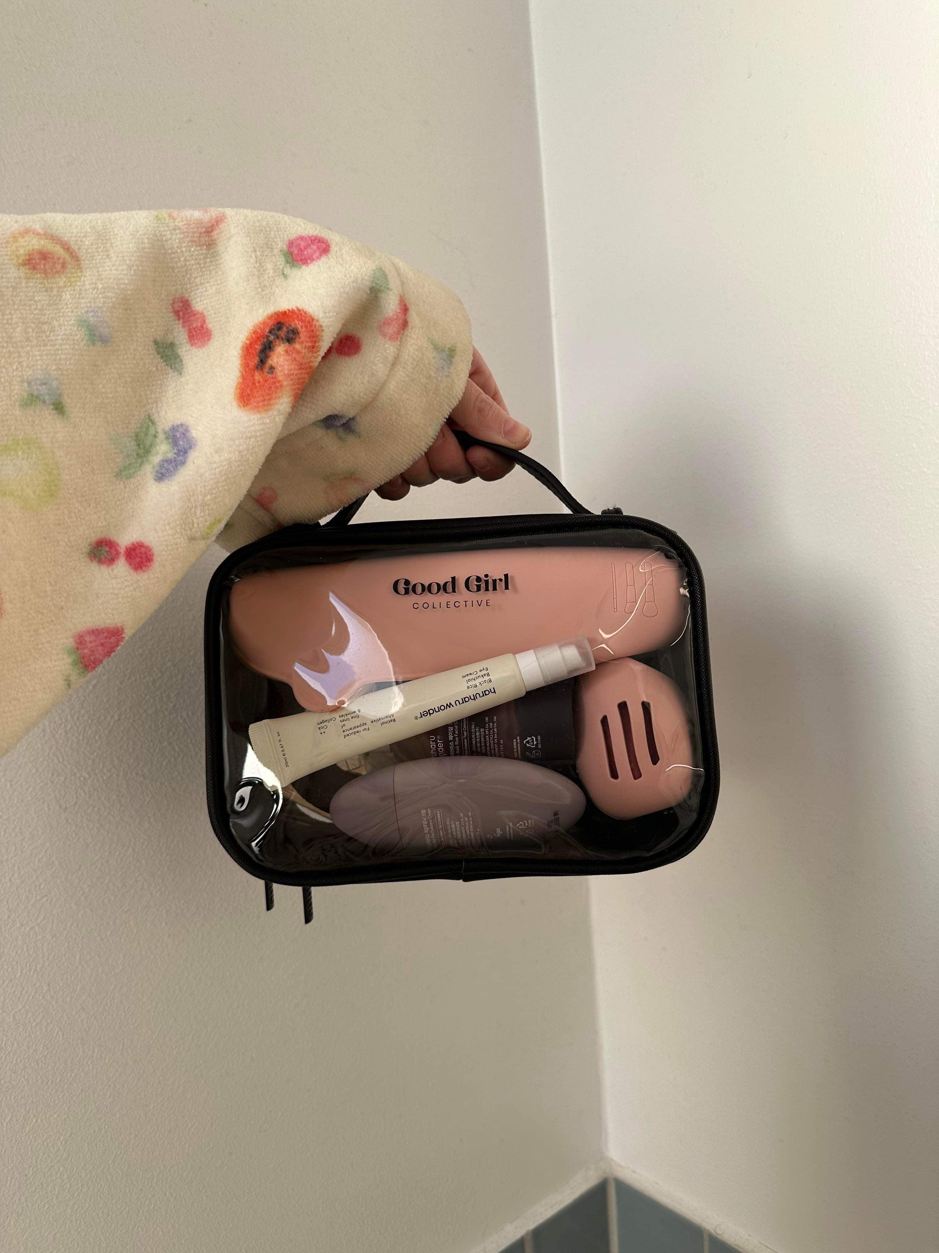 Good Girl Makeup Bag - Svart - Good Girl Collective