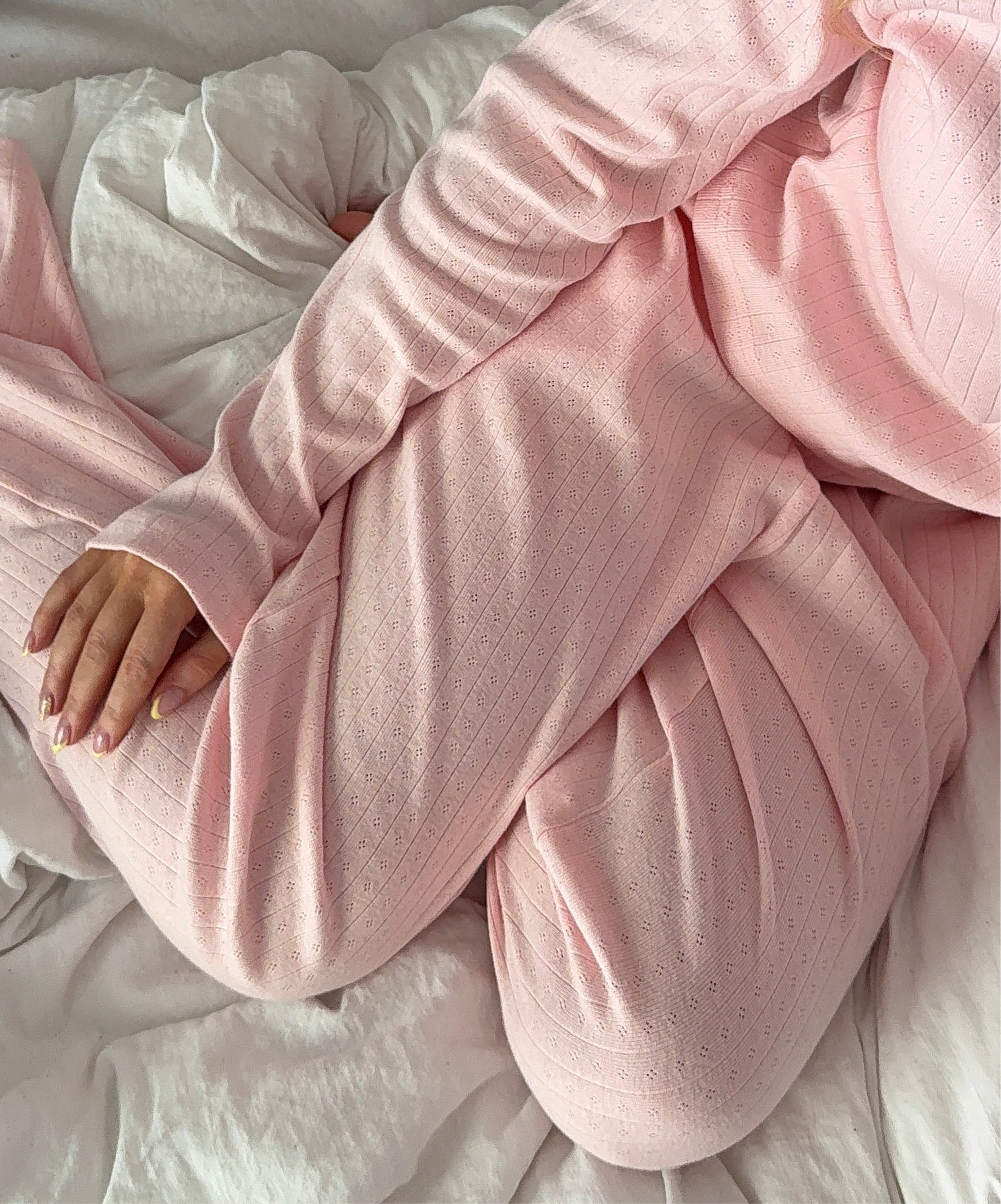 Pillowtalk pointelle pyjamas bukse - blush pink
