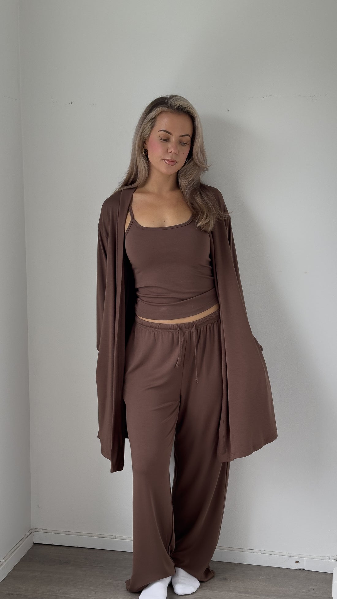Slow Morning Lounge Robe - Mocha
