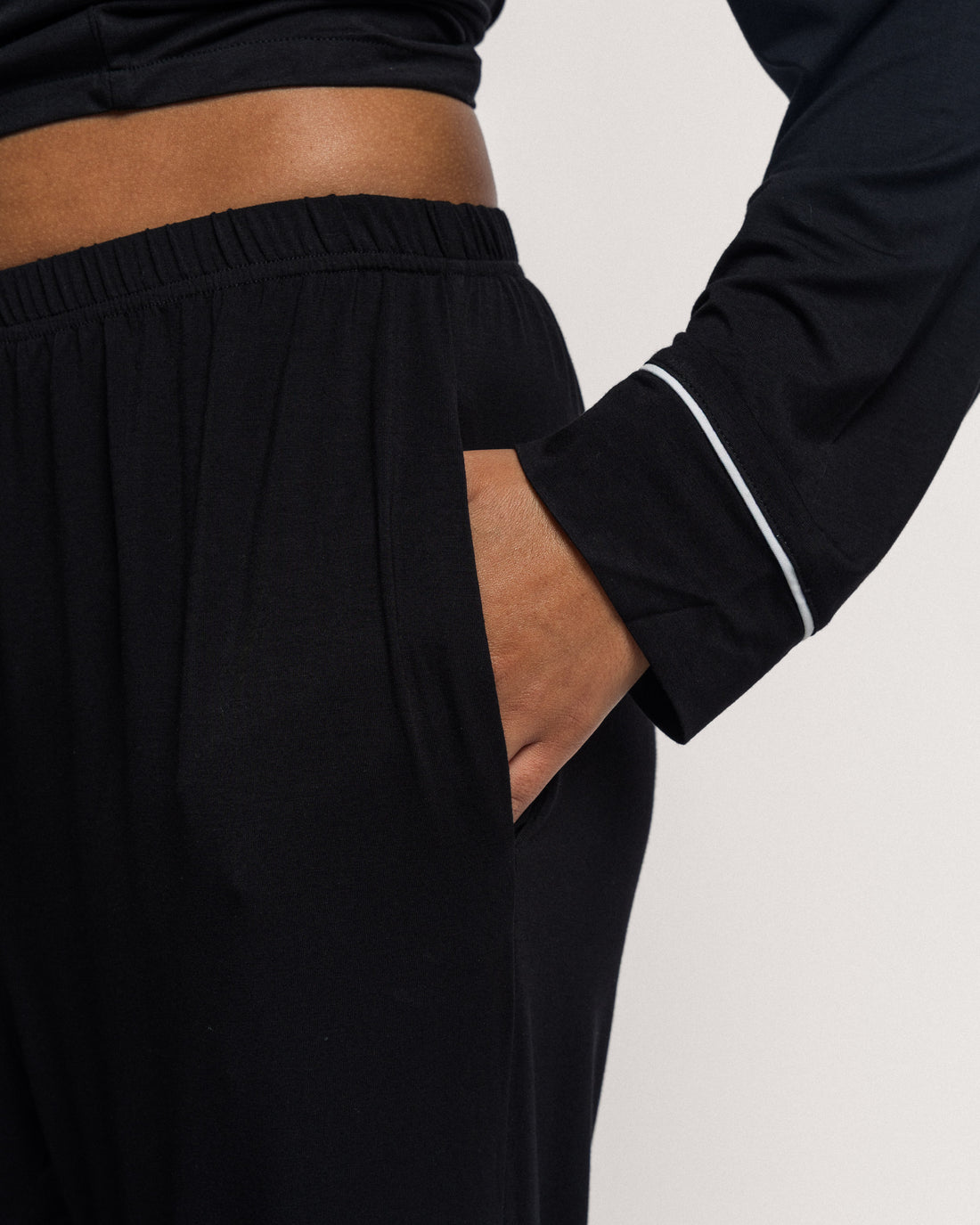 Lounge pyjamas pants - black