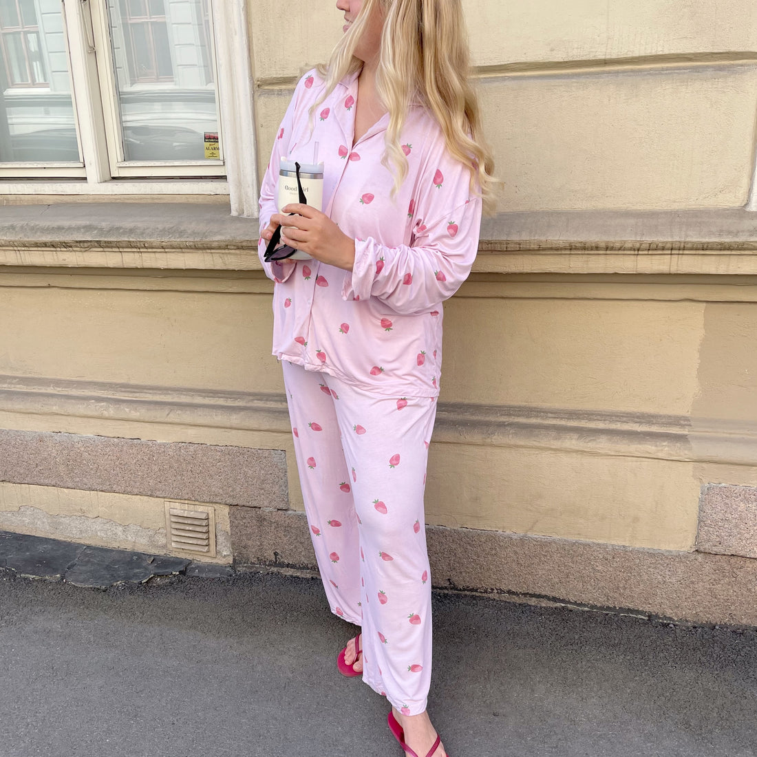 Strawberry pyjamas bukse - rosa