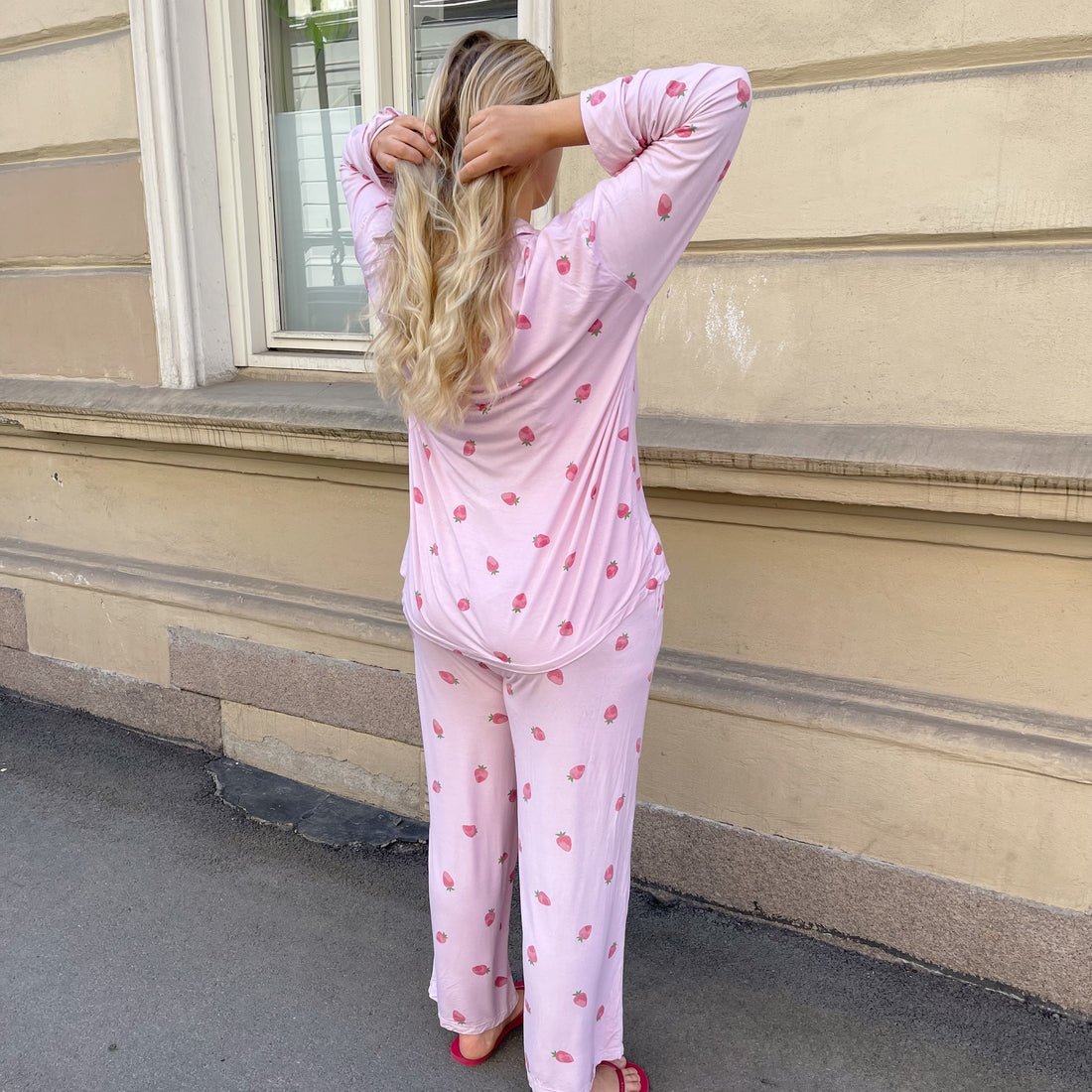 Strawberry pyjamas bukse - rosa