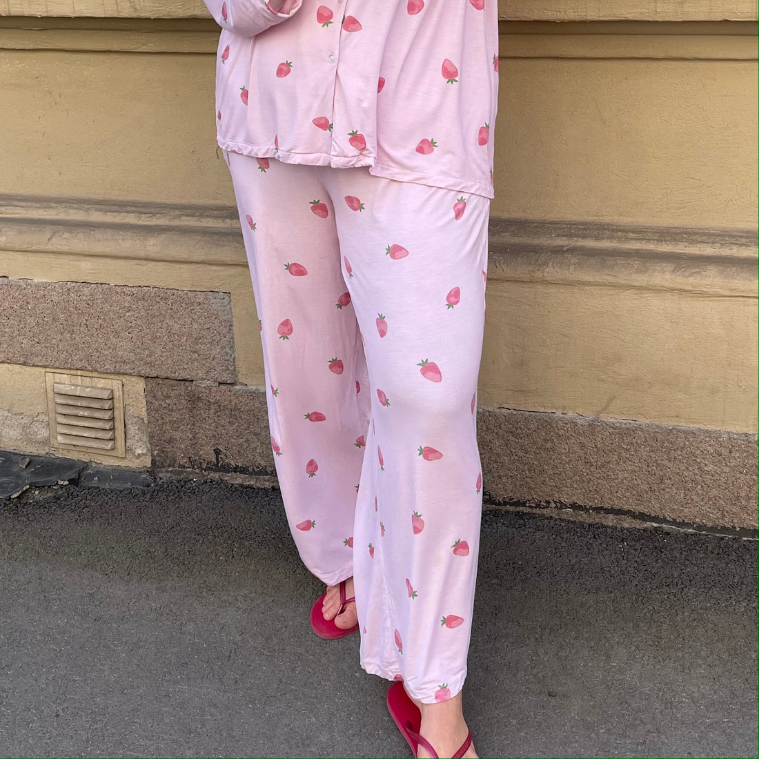 Strawberry pyjamas bukse - rosa