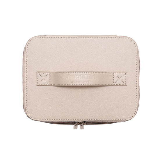 Double Trouble Makeup Bag - Beige - Good Girl Collective